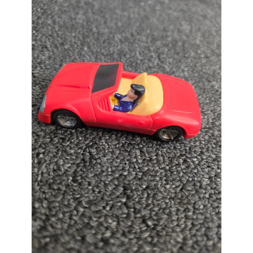 Vintage 1997 Burger King Kids Club DC Comics Red Convertible Toy Car RC23